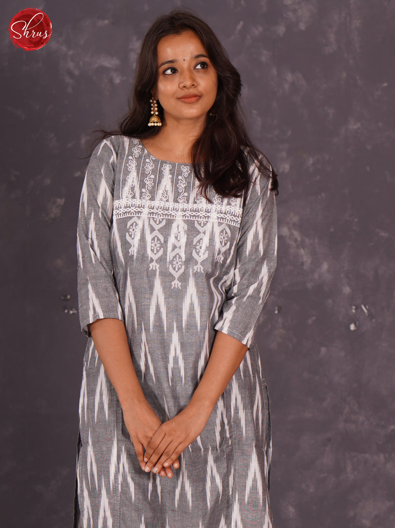 Chikankari Hand embroidery Anarkali Dress in Cotton White - House Of Kari  (Chikankari Clothing)